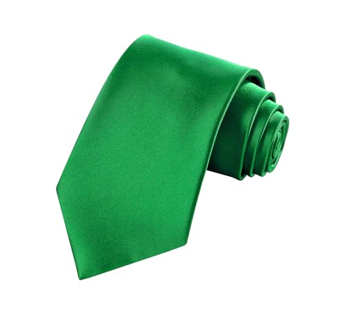 Image of TIE G Solid Satin Woven dyed Color Formal Black Necktie and Pocket Square Sets in Gift Box