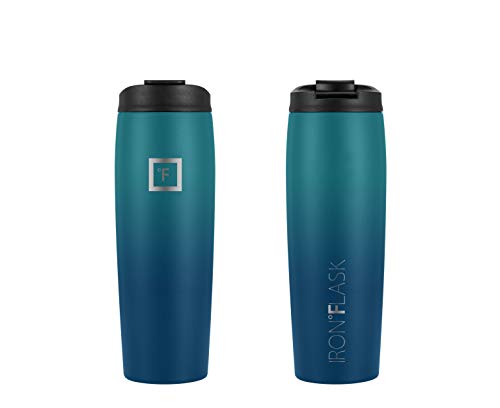 IRON °FLASK Vaso Nomad - 24 oz, 2 Tapas (Pajita/abatible), Botella de Acero Inoxidable aislada al vacío, Moderno de… - Imagen 5