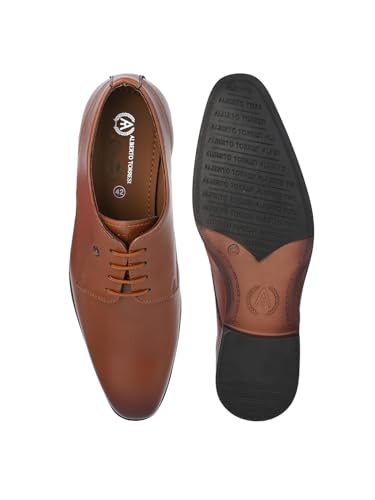 Image of ALBERTO TORRESI Hungary Series 607 Branded Sole Black Formal Shoes