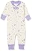 Moon and Back by Hanna Andersson - Pigiama per neonato/bambino piccolo, in cotone biologico, senza piedi, Purple Star, 0 mesi (45 CM)