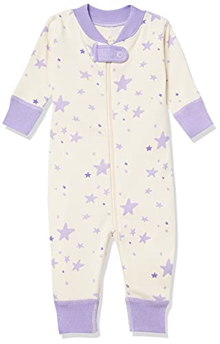 Image of Moon and Back unisex-baby one-Piece Organic Cotton Footless Pajamas