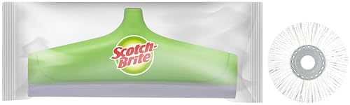 Image of Scotch-Brite 2-in-1 Bucket Spin Mop Refill (Microfiber, White)