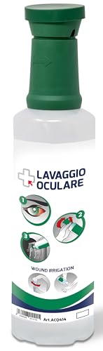 Solución de emergencia salina estéril de 500 ml para lavado de ojos