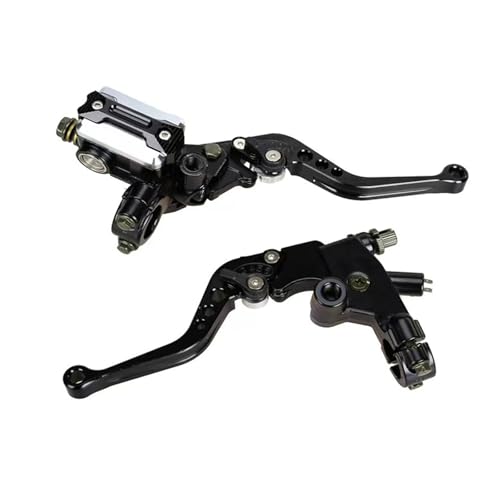 Leviers de frein et d'embrayage moto 22mm noir pour balades et trajets urbains