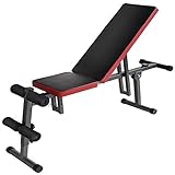  TradeShopOISEART - Panca Regolabile Multifunzione Piana INCLINATA Pesi Addominali Bodybuilding - 31144