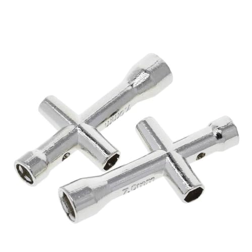 Mini clé à douille V6 M2 M2,5 M3 M4 Vis Écrou hexagonal Croix 7 mm Clé à douille Modèle d'entretien Outil de roue de voiture