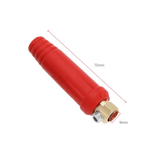 LT Easiyl 4Pcs DKJ10-25 TIG Welding Cable Panel Connector Plug Connector Socket Set 200Amp Dinse Quick Fitting for TIG Welding and Plasma Cutter Machine Red Black - Thumbnail 4