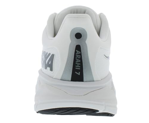 HOKA Arahi 7 Mens Shoes Size 11, Color: Blanc De Blanc/Steel Wool3