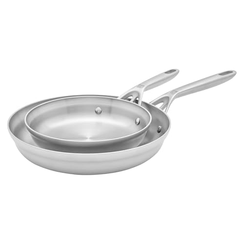 ZWILLING Motion Stainless Steel 2-pc Stainless Steel Fry Pan Set by ZWILLING - Used condition - US$44.94