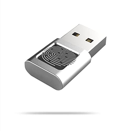 Mini Lecteur D'empreintes Digitales USB pour Ordinateur Portable Win, Lecteur D'empreintes Digitales Windows Hello Capteur D'empreintes Digitales, Verrous de...