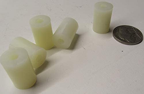 Natural Nylon Spacer Unthreaded No 8 Screw Size x .500" OD x .166" ID x .750" Length 200 Pcs