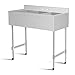 Giantex 3 Compartment Sink Kitchen Prep & Utility Sink Heavy Duty Stainless Steel Commercial