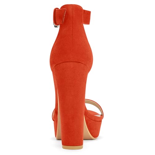 Image of Allegra K Women's Platform High Heel Ankle Strap Chunky Heels Sandals