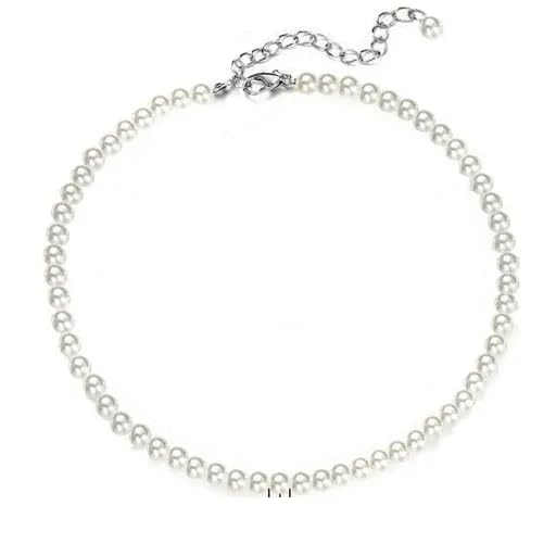 See full amazon price history chart for VIKASH ENTERPRISES Pearl Necklace Round Pearl Choker, White Pearl Womens Necklace (Single Line) VIKASH ENTERPRISES Pearl Necklace Round Pearl Choker, White Pearl Womens Necklace (Single Line) (B0DFPXMD4K) Amazon Price History, Amazon Price Tracker