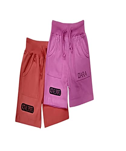 Image of 100% Pure Cotton Printed Regular fit Casual Shorts for Kids Girls