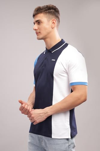 Image of ADRO Men's 100% Cotton Regular Fit Polo T-Shirt
