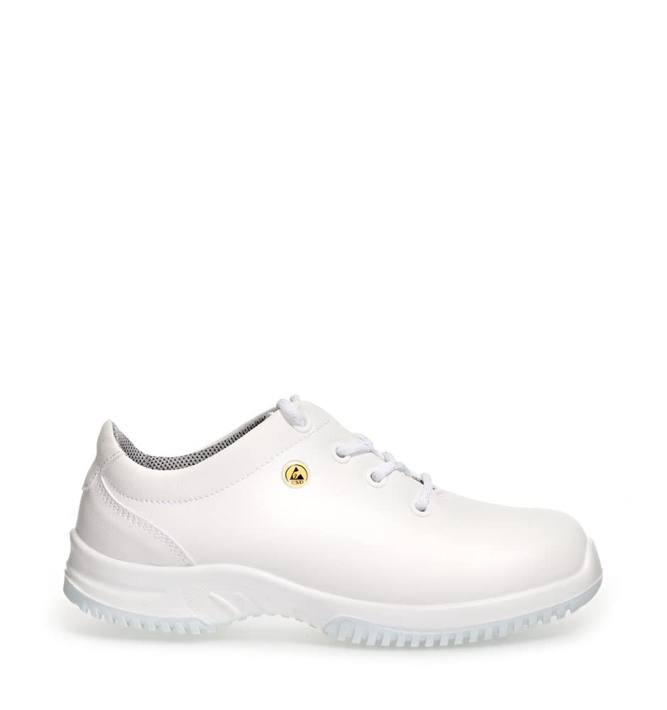 Abeba 31780-39 Size 39 "ESD-Uni6" Safety Low Shoe - White