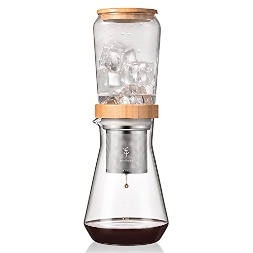 Eis Tropf-Kaffeezubereiter 800ml - Slow Cold Drip Kaffeezubereiter Kalt-Brüh Eiskaffee...