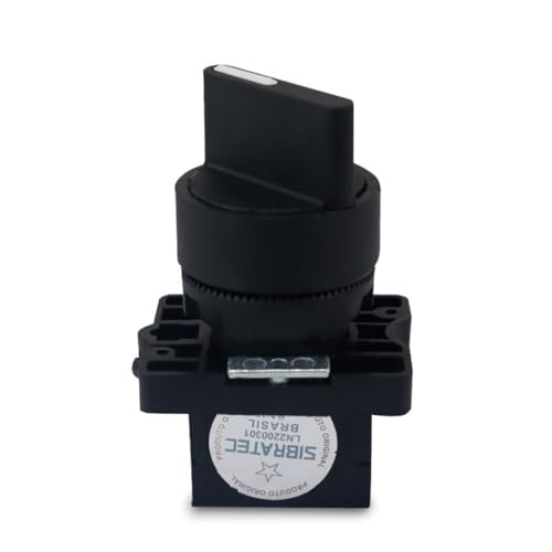 Chave Seletora Plástica ED21 Manopla Curta | 2 Posições 1NA