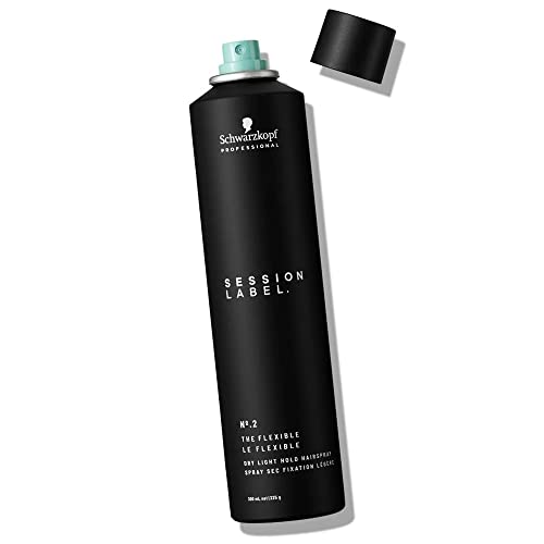 Laque souple SCHWARZKOPF Session Label N° 2 séchage rapide 500 ml