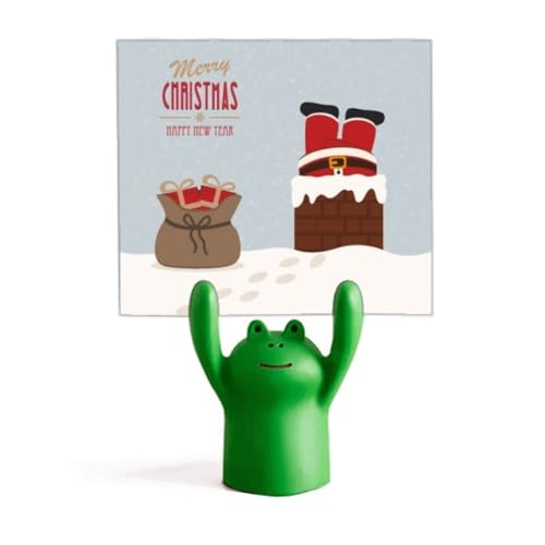 Décoration grenouille cartoon mémo Père Noël Nouvel An pour maison et bureau