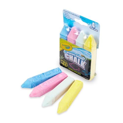 Crayola Sidewalk Chalk 4/Pkg, Multi - image 5