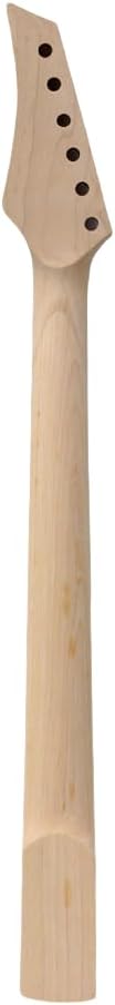 Electric Guitar Neck 24Fret Maple neck With locking Nut 25.5inch Rosewood Fretboard Black head Replacement for guitar parts