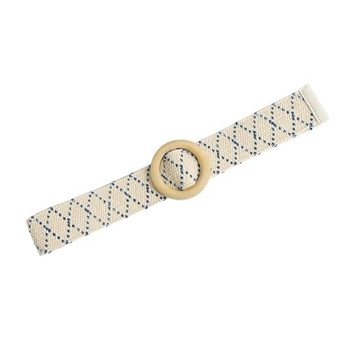 Women Summer Bohemian Elastic Straw Belt Wide Braided Waistbelt Waist Belt(Green)4