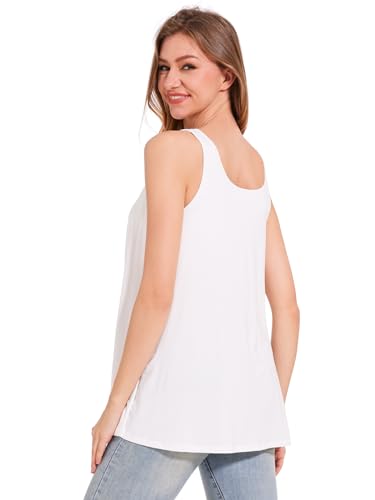 Image of Rosyline Tank Top for Women with Built in Bra Flowy Swing Undershirt Tank Tops S-4XL