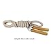 Menolana Skipping Rope Jump Rope Portable Practical Multiplayer Game with Wooden Handle for Team Group Workout Fitness Outdoor Sports, 3m