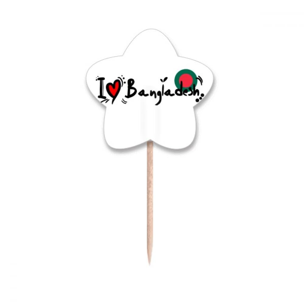Cure-dents avec motif drapeau du Bangladesh pour cadeaux d'invités