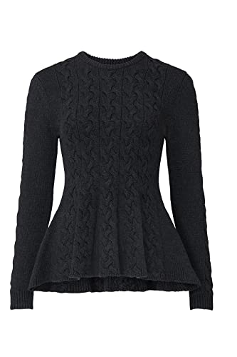 Rent The Runway Pre-Loved Grey Peplum Sweater2