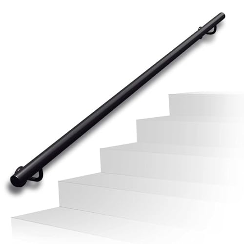 Rambarde murale en tube rond de 1m à 5m pour escalier intérieur et extérieur