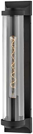Hinkley Pearson One Light 5W Med. LED Outdoor Large Wall Mount Lantern, Textured Black