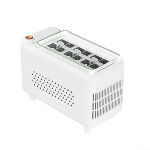Máquina de hielo portátil 12V de ABS blanco para coche 2