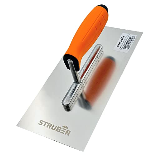 STRÜBER Premium Glättekelle Rostfreie mit Softgriff (270 x 130 mm) Profi...