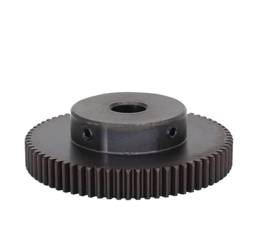 Bevel Gear Pinion Hardware Mechanical 1pcs Motor Gear 1M-72T/80Teeth Carbon Steel High Frequency Quenching Teeth Gear Wheel Bore Size 8/10/12/14/15/16/17/19/20mm(16mm-80 Teeth)