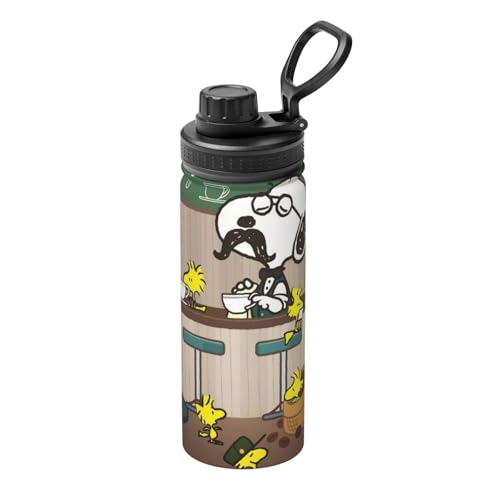 水筒 スヌーピー (18) 真空断熱 保温 保冷 スポーツボトル ステンレスボトル スポーツ飲料対応 漏れない 直飲み530ml 誕生日 プレゼント