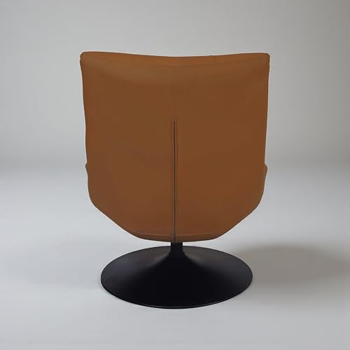 Image of The Attic Chiron Lounge Chair,Comfy Chair for Living Room, Relaxing Chair for Bedroom, 360 Chair, Saddle Tan