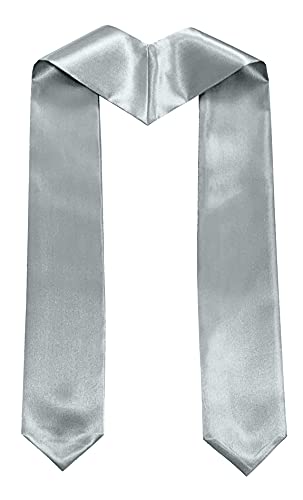 Image of Plain Graduation Stole Sash 60 Inch Unisex Adults Solid