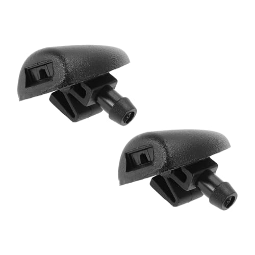 TUCKBOLD Boquilla De Lavaparabrisas Para Peugeot 206 1998-2020 Duradera No.6438W2 Boquillas De Pulverización De Parabrisas Delanteras Limpiaparabrisas Chorro De Lavado Negro Abs 2 Uds