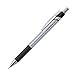 Office Depot Advanced Ink Retractable Ballpoint Pens, Needle Point, 0.7 mm, Silver Barrel, Black Ink, Pack Of 4