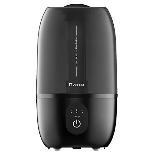 iTvanila Cool Mist Humidifiers, Ultrasonic Humidifiers, Air Humidifiers 2.7L Large Water Tank for Baby,Bedroom,Living Room,Office,Auto-Off Whisper Quiet