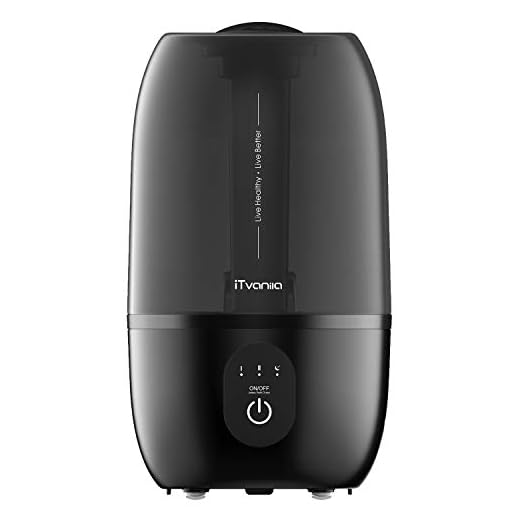 iTvanila Cool Mist Humidifiers, Ultrasonic Humidifiers, Air Humidifiers 2.7L Large Water Tank for Baby,Bedroom,Living Room,Office,Auto-Off Whisper Quiet