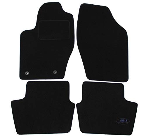 J&J AUTOMOTIVE Tappeti In Velluto Su Misura Per Citroen Saxo 4 Porte (1996-2004) | Set Da 4 Pezzi Con Antiscivolo