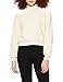 PIECES PCSADIE Teddy LS Sweat Maglia di Tuta, Bianco e Grigio, S Donna