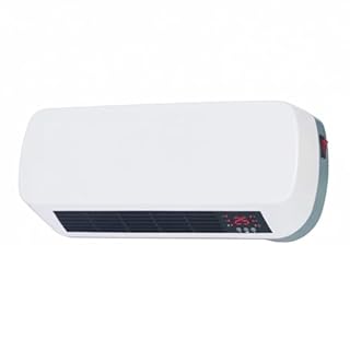 BRICOZONE Termoventilatore Ceramico Da Parete 2000W Con Telecomando Timer Programmabile Display LED Protezione IP22 Termostato Regolabile Riscaldamento Rapido Per Bagno Camera E Ufficio