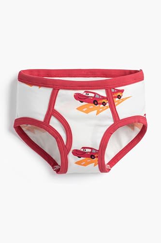 MONICA + ANDY Toddler Organic 5-Pack Boy's Briefs Disney Pixar Cars, 6T-84