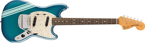 Fender Vintera II ’70s Mustang RW Competition Burgundy – Guitare Électrique - Les Beatles, Paul McCartney, John Lennon, RIngo Starr, George Harrison Fender Vintera II '70s Mustang RW Competition Burgundy - Guitare Électrique