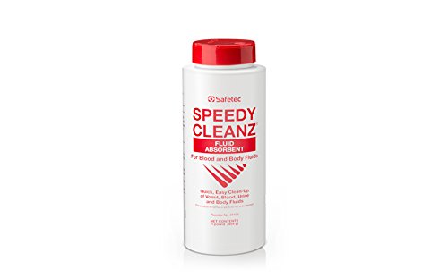 Safetec Speedy Cleanz Fluid Absorbant 16oz. Shaker Top Bottle (for Urine, Vomit and Body Fluid Spills)